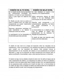 Diseño de bajo y alto nivel