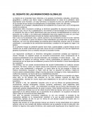 EL DESAFÍO DE LAS MIGRACIONES GLOBALES