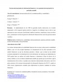 Normas internacionales de información financiera y la expansión internacional de la profesión contable