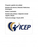 Proyecto: gestión de calidad