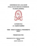 Ensayo sobre el pensamiento hindú