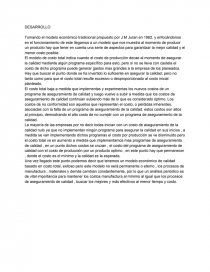 Modelo económico de calidad. Página 1