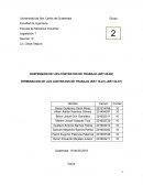 SUSPENSIÓN DE LOS CONTRATOS DE TRABAJO (ART 65-69) TERMINACION DE LOS CONTRATOS DE TRABAJO (ART 76-81) (ART 83-87)