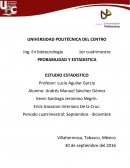 PROBABILIDAD Y ESTADISTICA. ESTUDIO ESTADISTICO