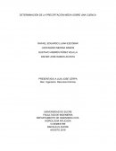 DETERMINACIÓN DE LA PRECIPITACIÓN MEDIA SOBRE UNA CUENCA