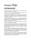 Sinopsis pelicula Rojo amanecer