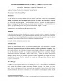 LA MOVILIDAD EN BOGOTÁ, SU ORIGEN Y PROYECCIÓN AL 2025