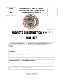 PROYECTO DE ESTADISTICA N # MAT 1437