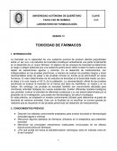 Toxicidad de un medicamento