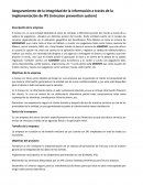 Aseguramiento de la integridad de la información a través de la implementación de IPS (intrusion prevention system)