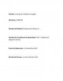 Algoritmo y diagrama de flujo