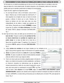 Formulario simple Excel