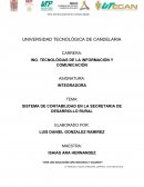 SISTEMA DE CONTABILIDAD EN LA SECRETARIA DE DESARROLLO RURAL