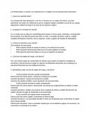 Informacion Financiera. La partia doble y la cuenta