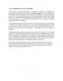 Las competencias más valoradas