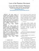 LEYES DE MOVIMIENTO PLANETARIO