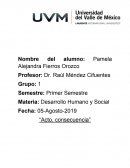 Acto, consecuencia. Factores que determinan el desarrollo humano