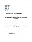 PLAN ESTRATÉGICO RESTAURANTE EL ZAGUAN