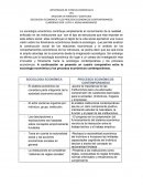 Cuadro comparativo entre sociologia economica y procesos economicos contemporaneos