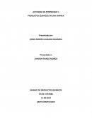 Actividad de aprendizaje Productos quimicos en una empresa