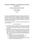 CICLO ESCOLAR 2017-2018 PLAN ANUAL