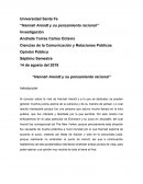 Hannah Arendt y su pensamiento racional