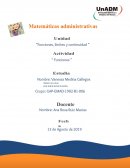 Actividad matemáticas. Funciones