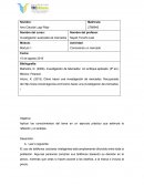 Fuentes de financiamiento. Actividad: Conociendo un mercado