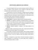 EFECTOS EN EL MERCADO DEL PETRÓLEO