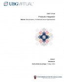 Producto Integrador Materia: Estructuración y Fundamento de las Organizaciones