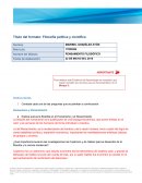 Título del formato: Filosofía política y científica