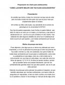 Como llevarte mejor con tus hijos adolescentes