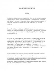 Cancer cervicouterino. Página 1