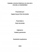 Ciudades y Centros Históricos: los retos de la vivienda y la habitabilidad