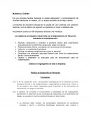 Caso – Escenarios y organización de los RRHH