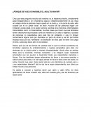 ¿Por que se vuelve invisible el adulto mayor?