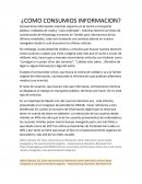 Como consumios informacion?
