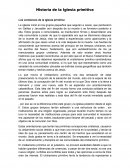 Historia de la Iglesia primitiva