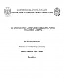 LA EDUCACION COMO FACTOR PARA EL EMPLEO