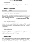 Acto: 20 de junio “Dìa de la bandera”