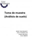 Toma de muestra de suelo