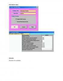 Investigación de operaciones. Entrada de datos. Página 1
