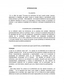 FILOSOFIA. DISCPLINAS FILOSOFICAS QUE SUSTIENEN LA ENFERMERIA