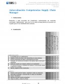Autoevaluación Competencias Supply Chain Manager