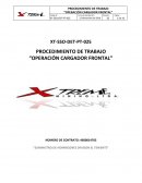 Procedimiento Cargador frontal