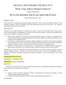 RUTA DE MEJORA ESCOLAR ARGUMENTADA CICLO ESCOLAR 2016 – 2017