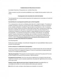 Establecimiento de Mecanismos de Control. Página 1
