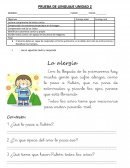 PRUEBA DE LENGUAJE UNIDAD 2