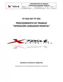 Procedimiento Cargador frontal. Página 1
