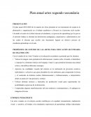 Plan anual artes segundo secundaria